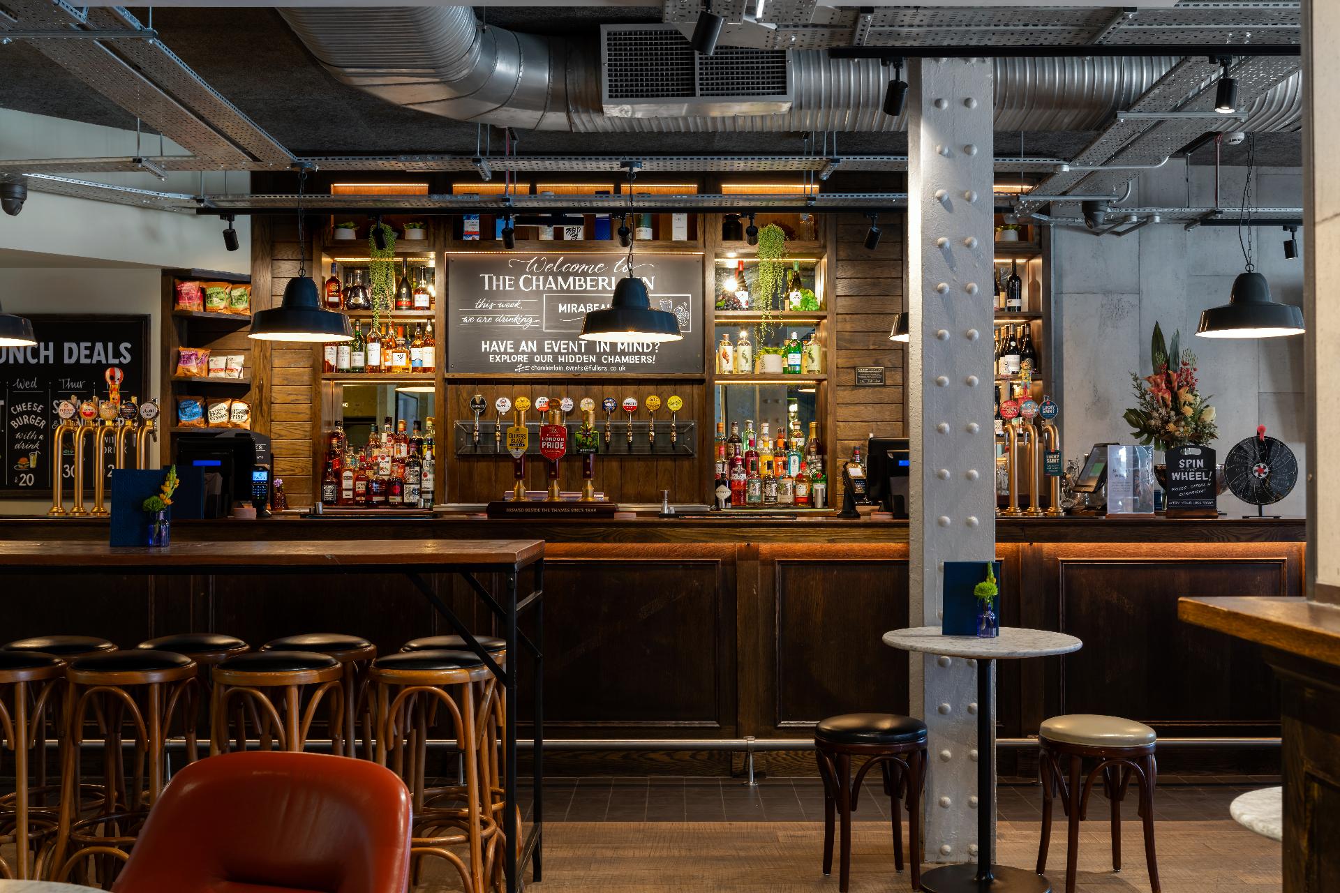 The bar at The Chamberlain